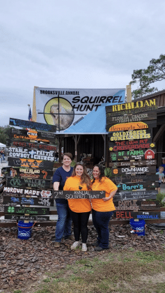 Courtney Volberg, Michelle Payne our distinguished Huntmaster and Tammy Hinkle, the backbone of the event.