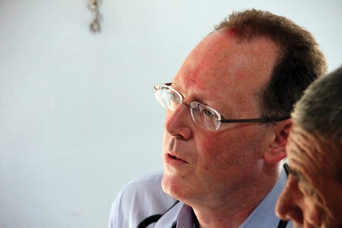 Dr. Paul Farmer in Bayalpata Hospital, Nepal by Nyaya Health via Flickr