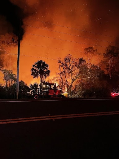 Bay County wildfire