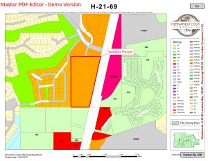 Development - Glen Lakes front location map