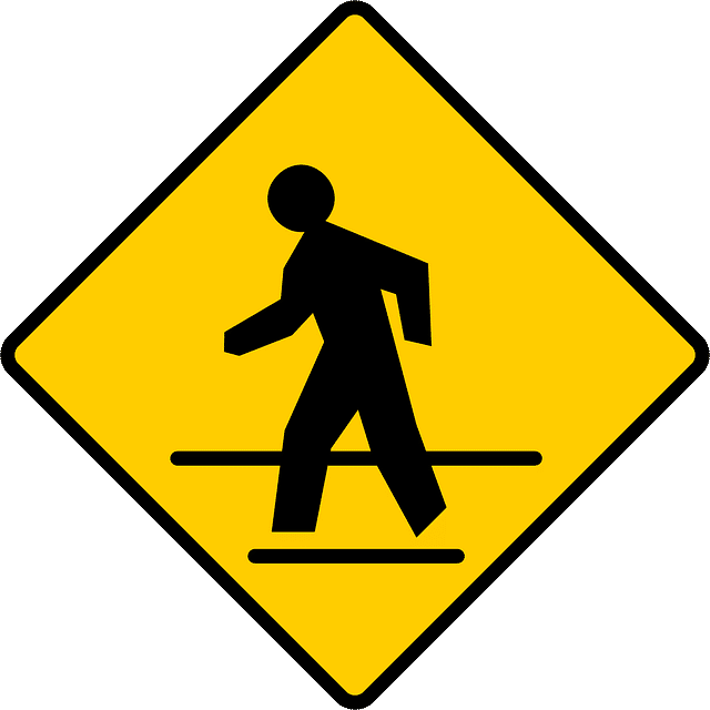 Pedestrian sign OpenIcons from Pixabay