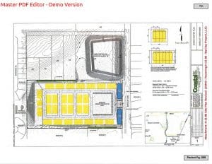 site plan Barclay townhouse development