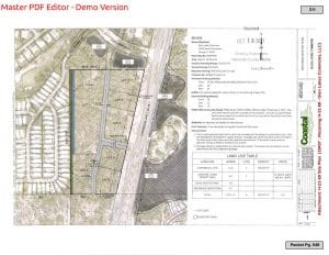 site plan Glen Lakes development front