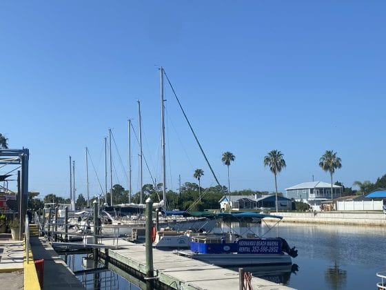 Boats in the water at the marina. Photo by Summer Hampton.