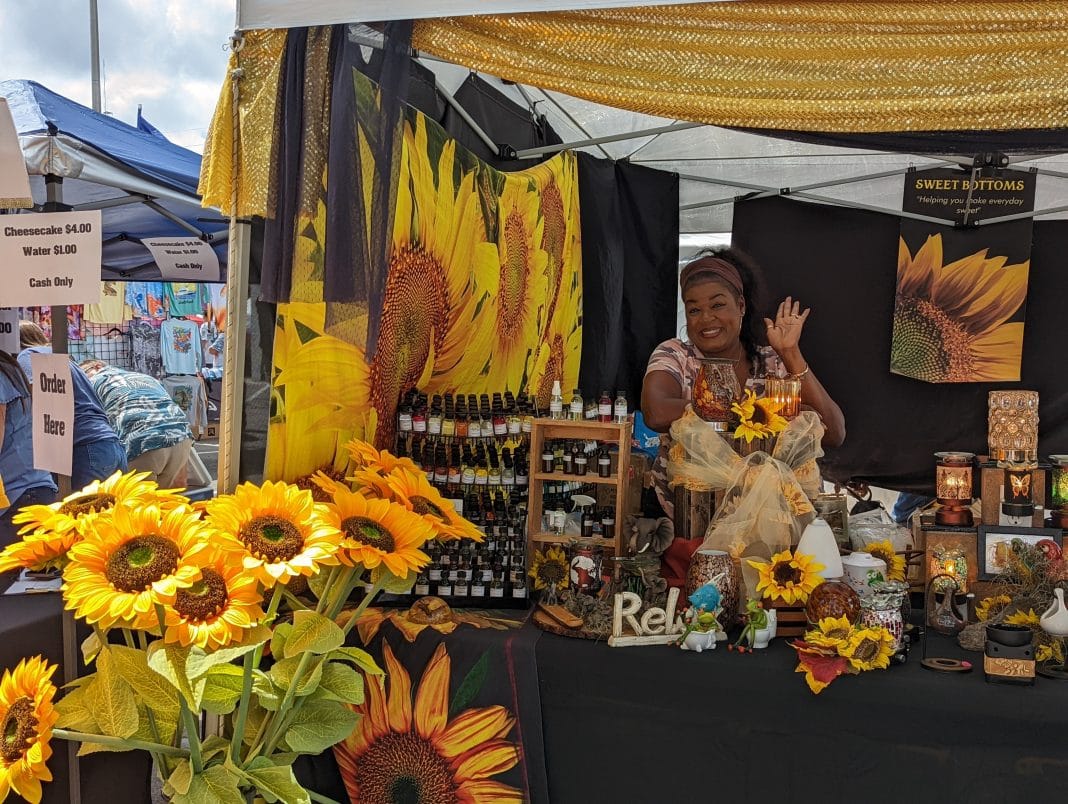 Sweet Bottoms brightened up the day with sunflowers.