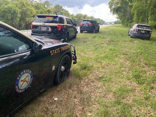 2015 Jeep Grand Cherokee traveling southbound on I-75 was pulled over by FHP