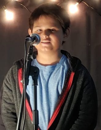 Dustin Rader, Deltona Elementary School Poetry Cafe, April 21, 2022-