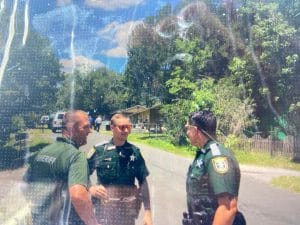 Hernando County Sheriff's deputies on the scene of a shooting investigation near Shayne Street and Cook Avenue on May 12, 2022 -Photo by Patrick Hramika