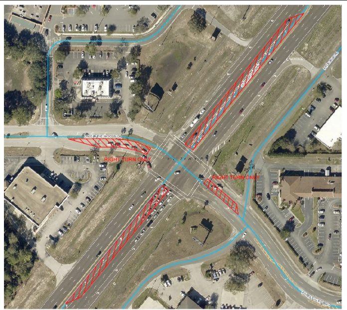 Traffic Signal Maintenance at Forest Oaks Blvd. and Lake in the Woods Dr. on US 19