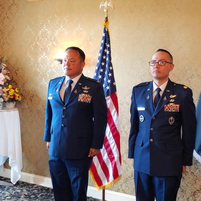 From left to right: Colonel Michael C. Todd, Lt. Colonel Johann Pambianchi