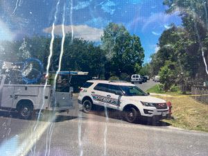 Hernando County Sheriff's deputies block off the crime scene near Shayne Street and Cook Avenue on May 12, 2022 - Photo by Patrick Hramika