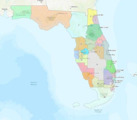 New US House of Rep. districts (after 2022 redistricting)