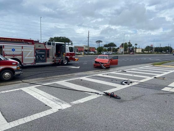 passenger vehicle involved in the 2-car collision