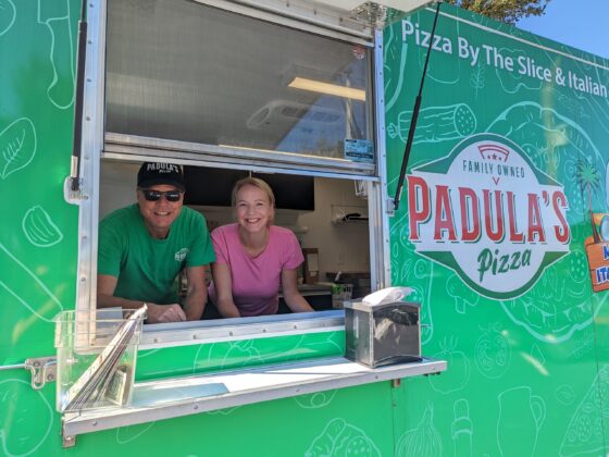 Jay and Desiree, Padula's Pizza at Food Truck Friday Oct. 14, 2022 at BKV