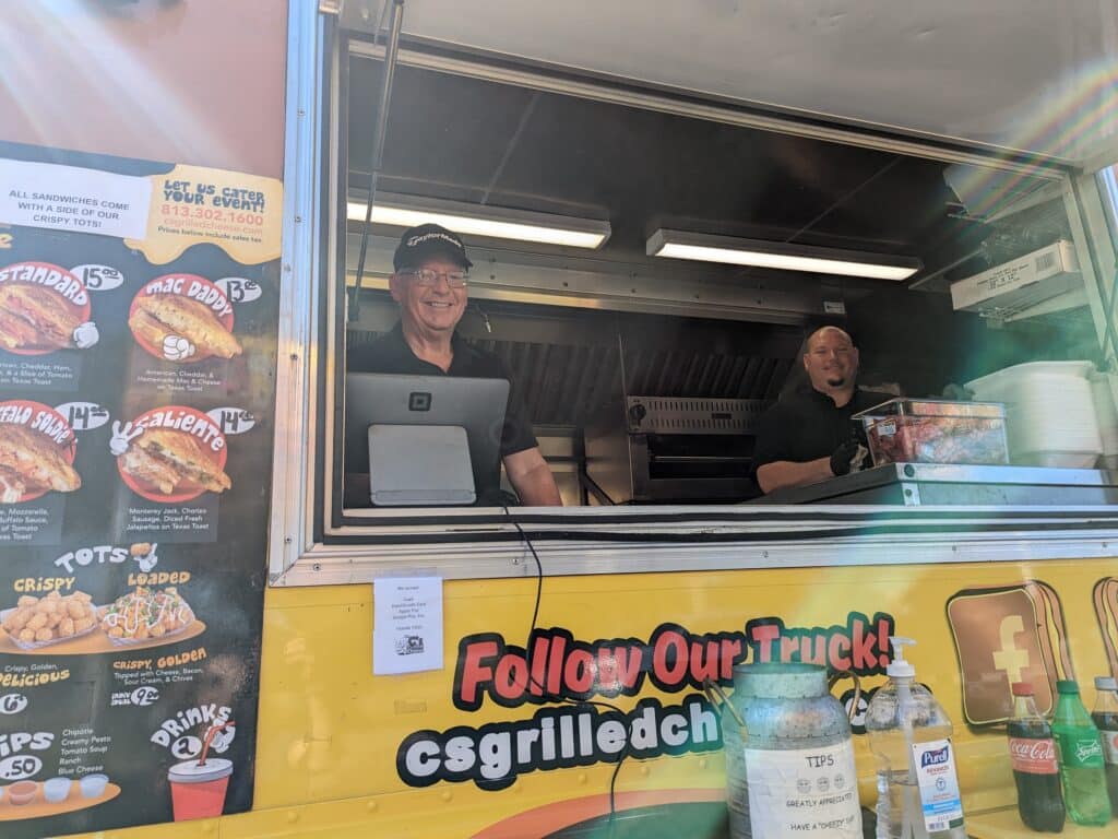 David, left and Mark, right, Mr. C's Grilled Cheese at Food Truck Friday Oct. 14, 2022 at BKV