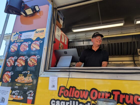 David, with Mr. C's Grilled Cheese at Food Truck Friday Oct. 14, 2022 at BKV