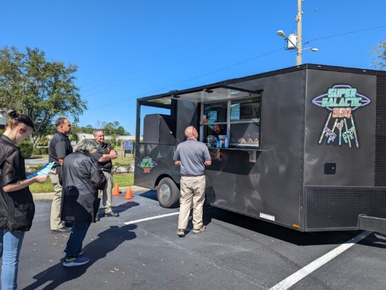 Galactic BBQ attracts a small crowd Friday Oct. 14, 2022 at BKV- but their service is fast!