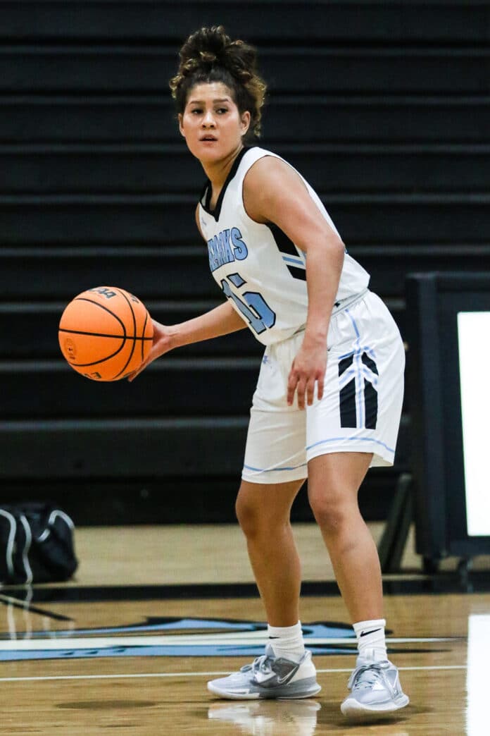 November 15, 2022 at Nature Coast High School. Citrus High School took on the Sharks. Sharks #15 Jr. Isabella Castillo getting set to pass the ball.