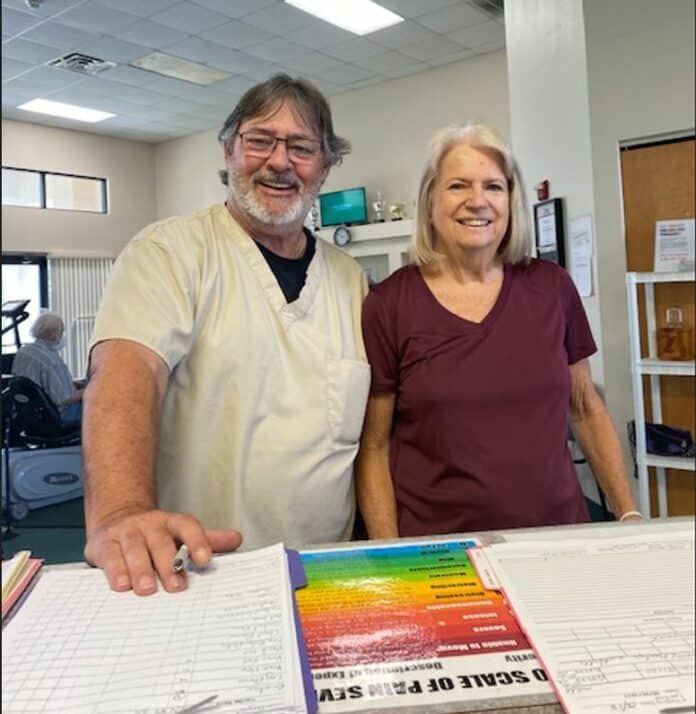 Joel Knickerbocker, Physical Therapist. He is another of my new heroes. Without all the therapy I couldn’t have gotten back to “near normal”.