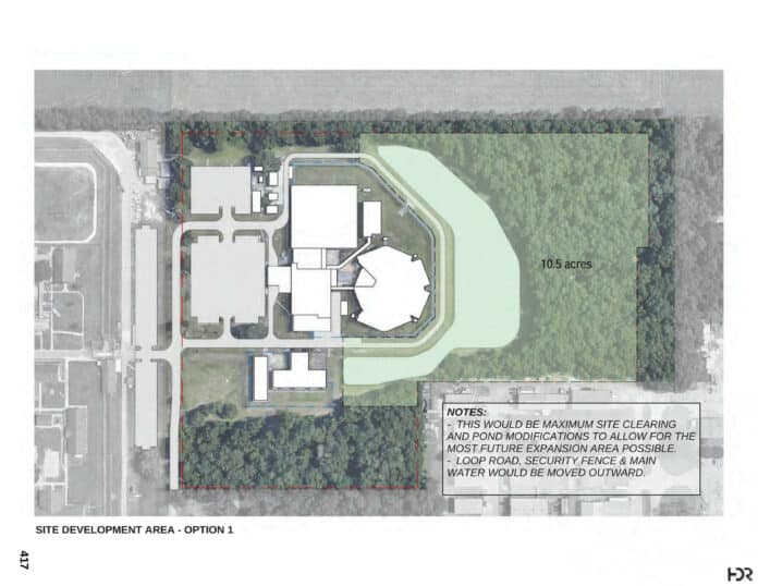 Expansion area option 1, 10.5 acres- HDR Inc.