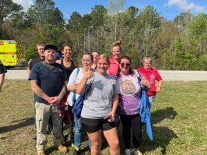 The team that found JJ (Roy Link not pictured). Photo Credit: Trish Graeme