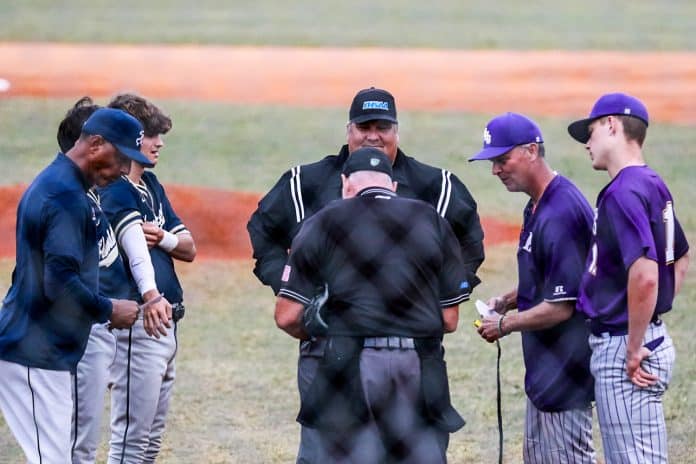 Hurricanes vs Leopards meeting before game.