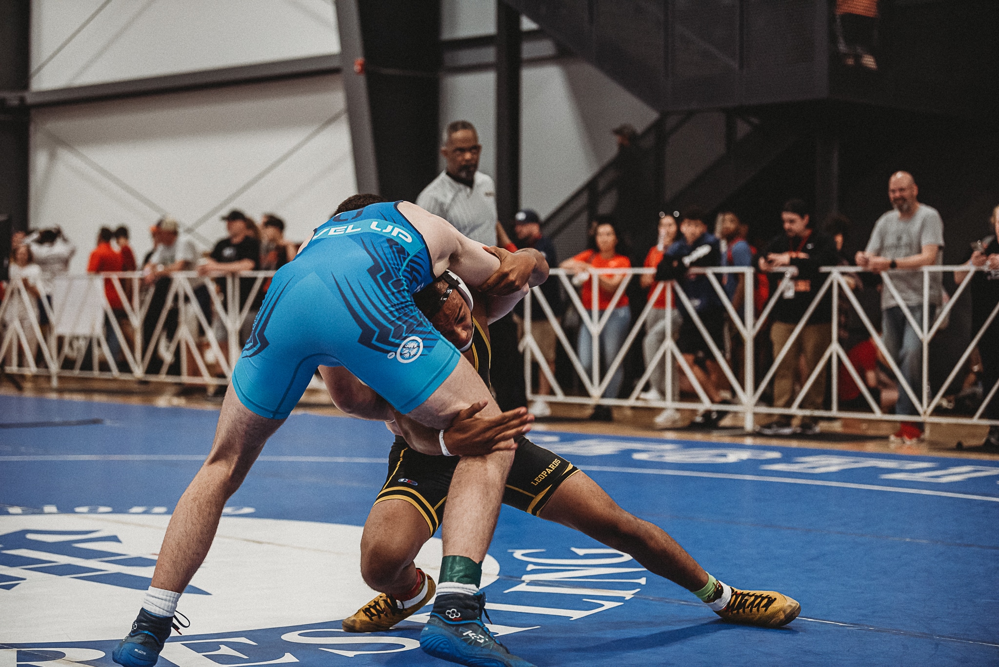 James Gadson looking for a takedown at the 2023 High School National Championship in Virginia Beach, VA.