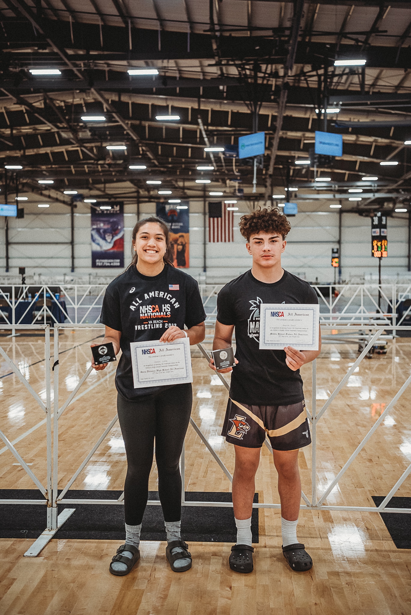 Grace Leota and Jeremiah Chavis earn All-American status at the 34th Annual High School National Tournament in Virginia Beach, VA.