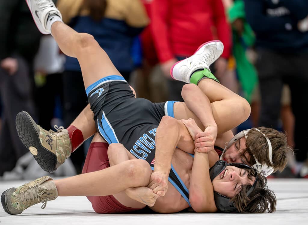 Nature Coast Tech ,106 pound, Zachary Myers fell to Florida High’s John Cheney in the Corey Hill Memorial Invite at Springstead High.