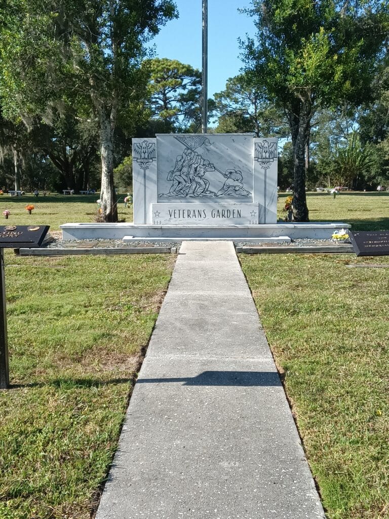 Veterans Garden Memorial at Turner Funeral Home in Spring HIll. [Credit:  G. Valentin]