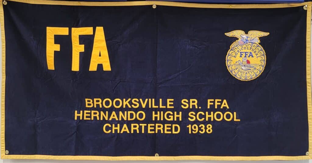 Brooksville Sr. FFA banner. [Credit: Courtesy of Rick Ahrens]
