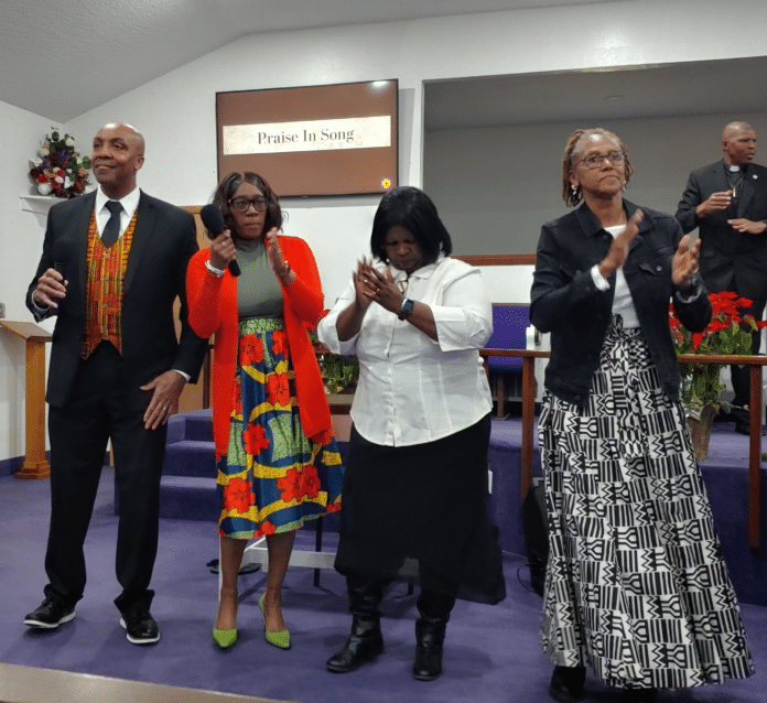 Members of the Mt. Pleasant Praise Team.