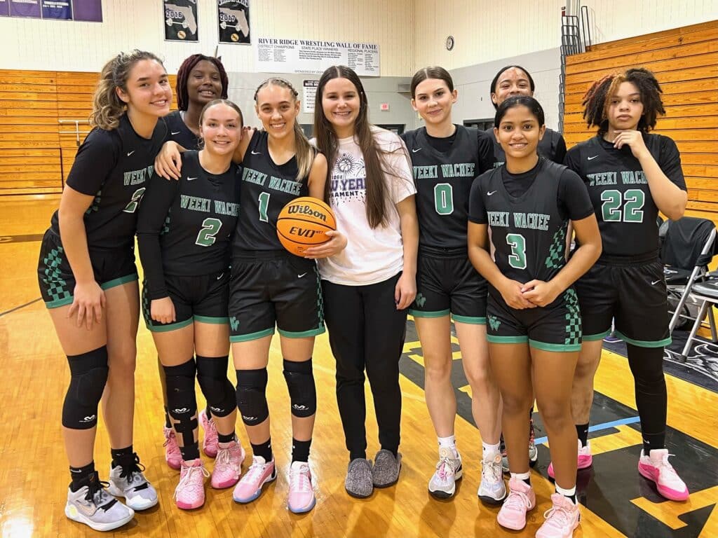 Weeki Wachee Girls Basketball Team 2023-2024. [Credit: A. Fasano]