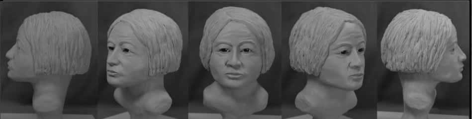 Models created of the unidentified victim. [Provided by HCSO]