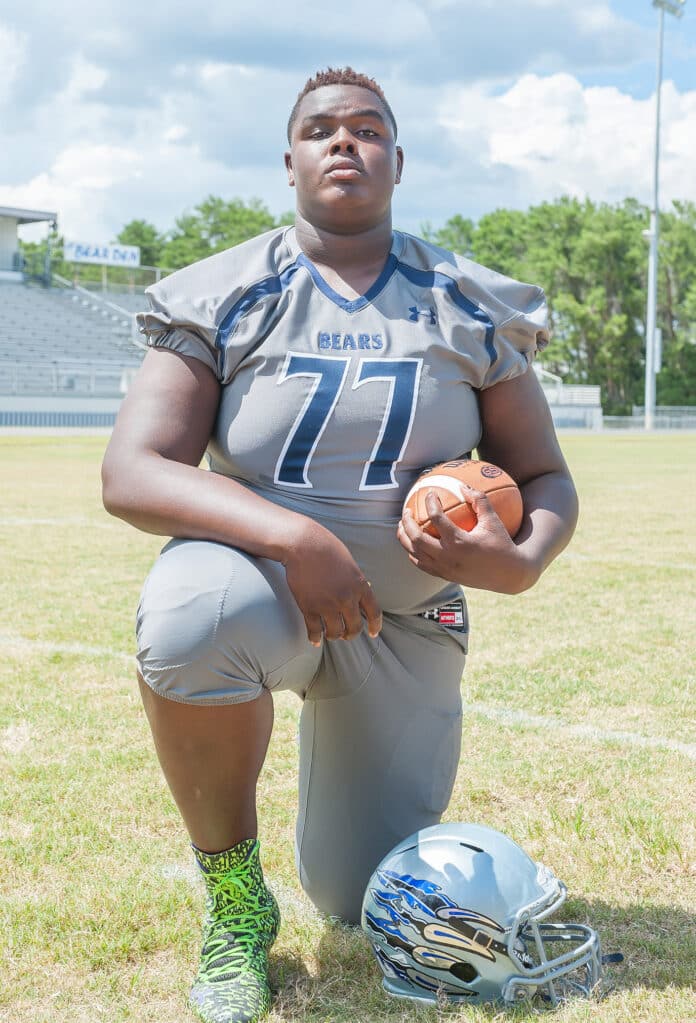 Lyndell Hudson Jr, was an offensive lineman for Central High School. [Credit: Joe DiCristofalo]