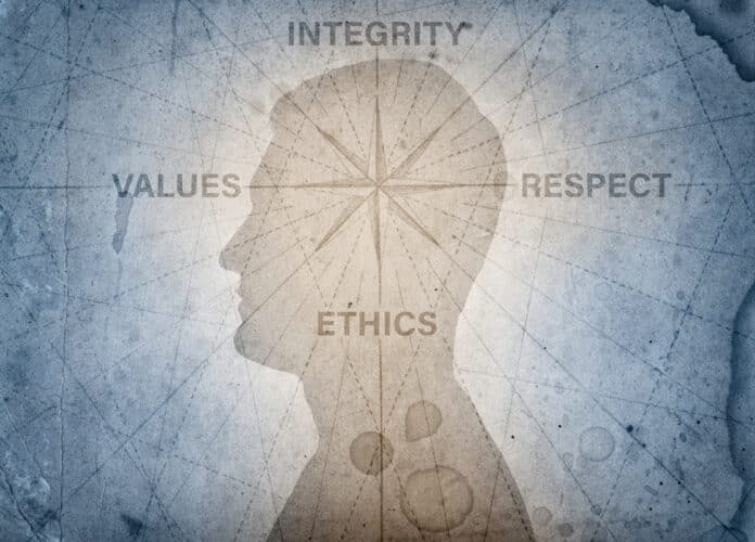 Ethics, integrity, values, respect. By Tryfonov