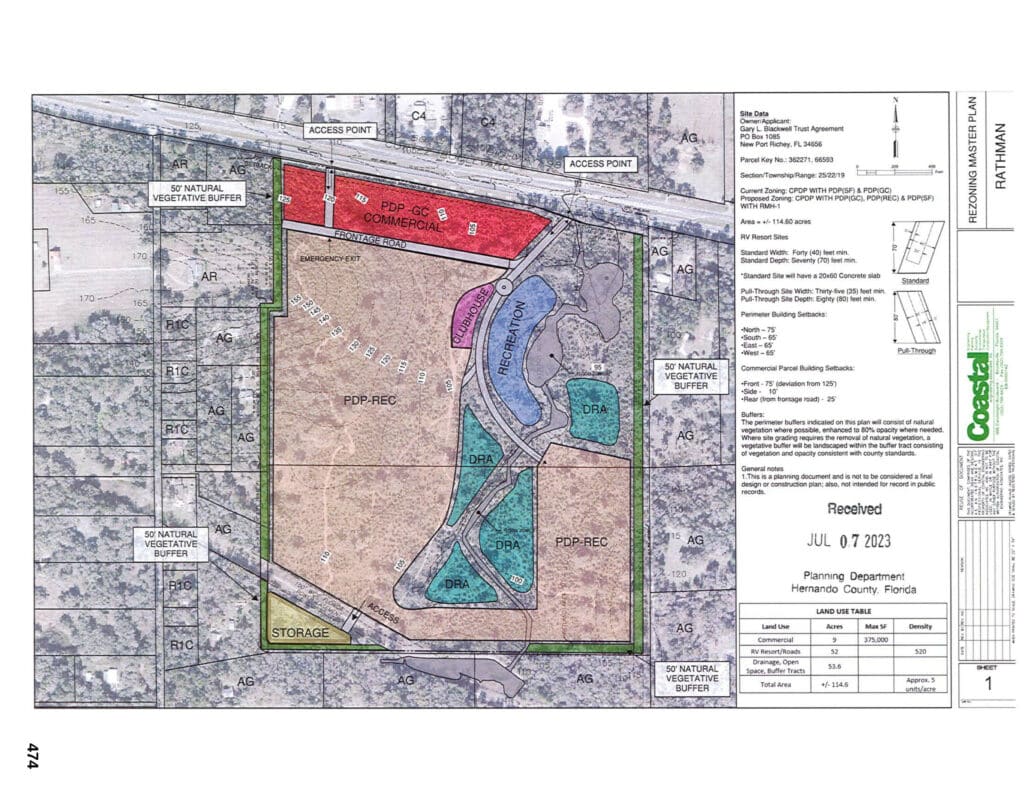 Site map of the future development. Credit: Coastal Engineering