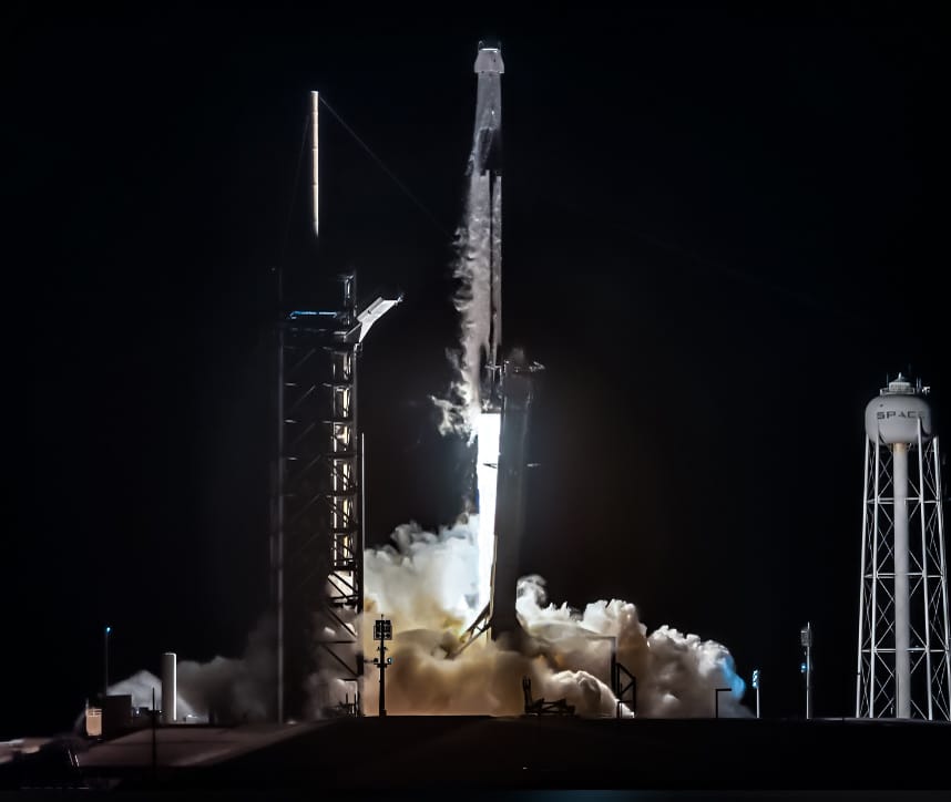 A SpaceX Falcon 9 carries Crew-8 to the International Space Station on Sunday, March 3rd. Photo: Richard Gallagher/FMN