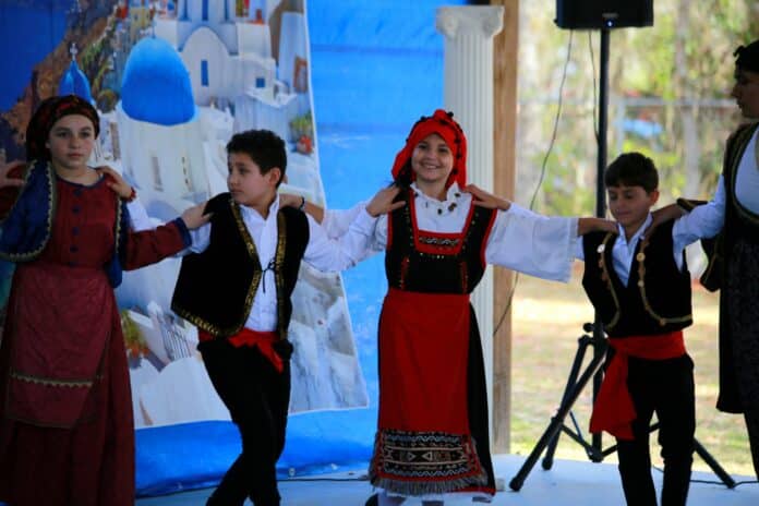 Greek dancers. [Photo courtesy of Christ the Savior Greek Orthodox Church]