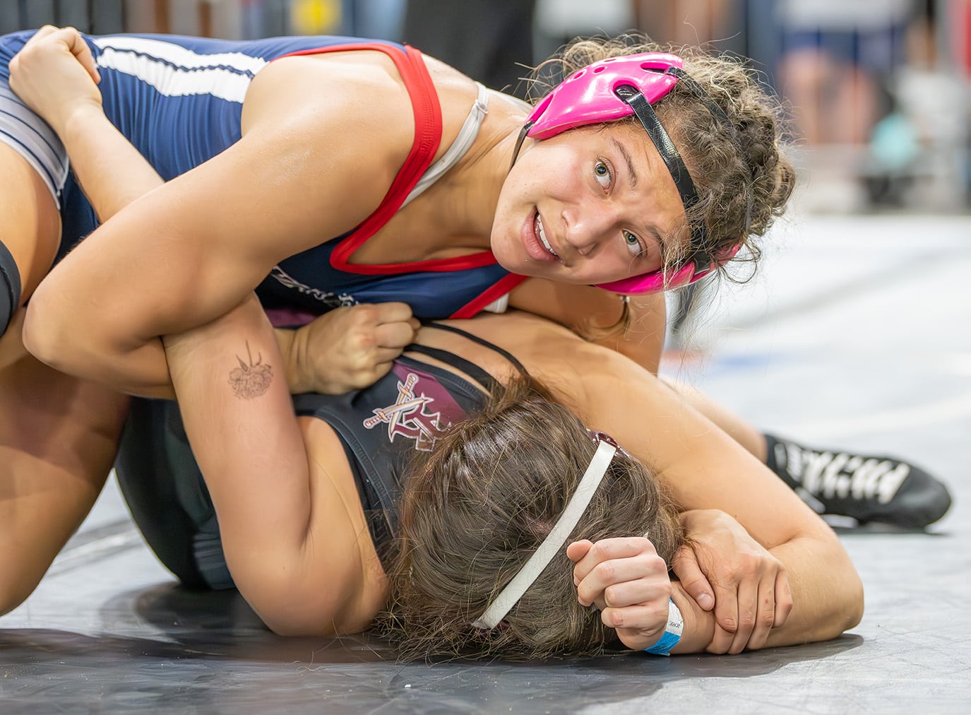 Springstead High’s Jasmine Serrano took third place winning a 2-1 decision over Bianca Cespedes from Riverdale [Credit: Joe DiCristofalo]