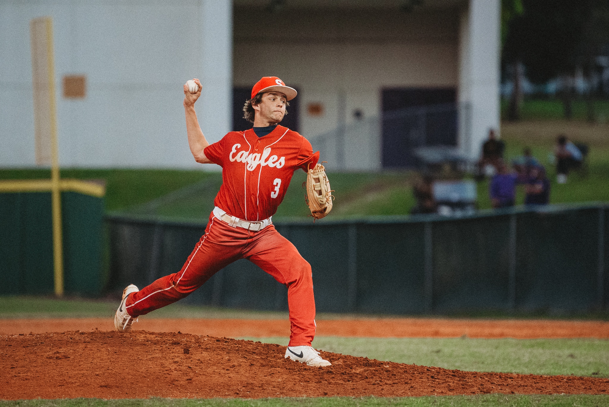 Brendan Anderson (Sr) of Springstead pitching. [Photo by Cynthia Leota]