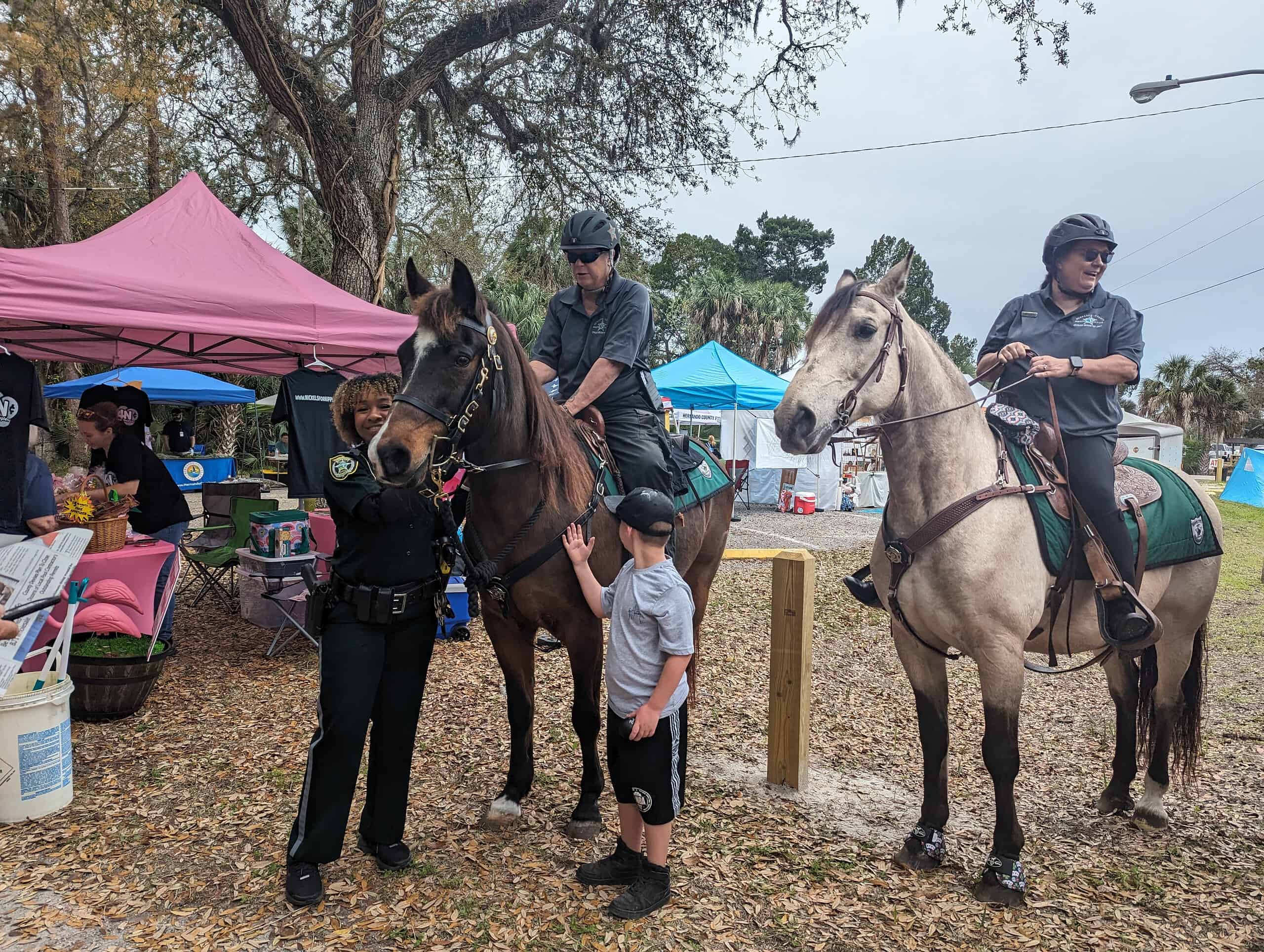 HCSO Mounted Patrol at the 2024 Swamp Fest. [Credit: Rocco Maglio]