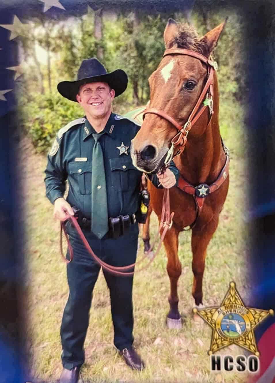 Deputy Cloversettle with Duke [Credit: HCSO]