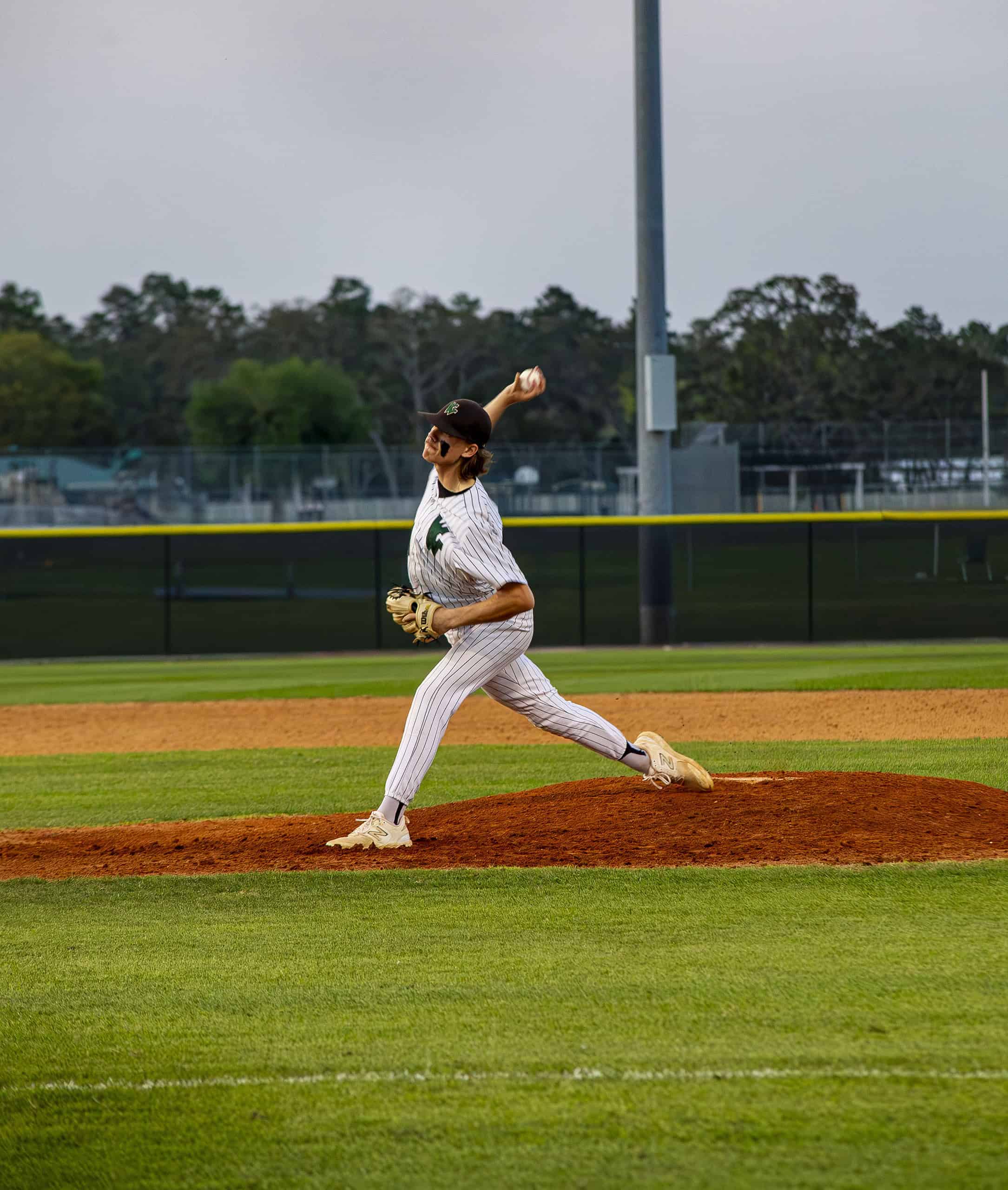 Weeki Wachee's Jack Strong pitches the ball during a Friday matchup against Citrus. [Photo by Hanna Maglio]