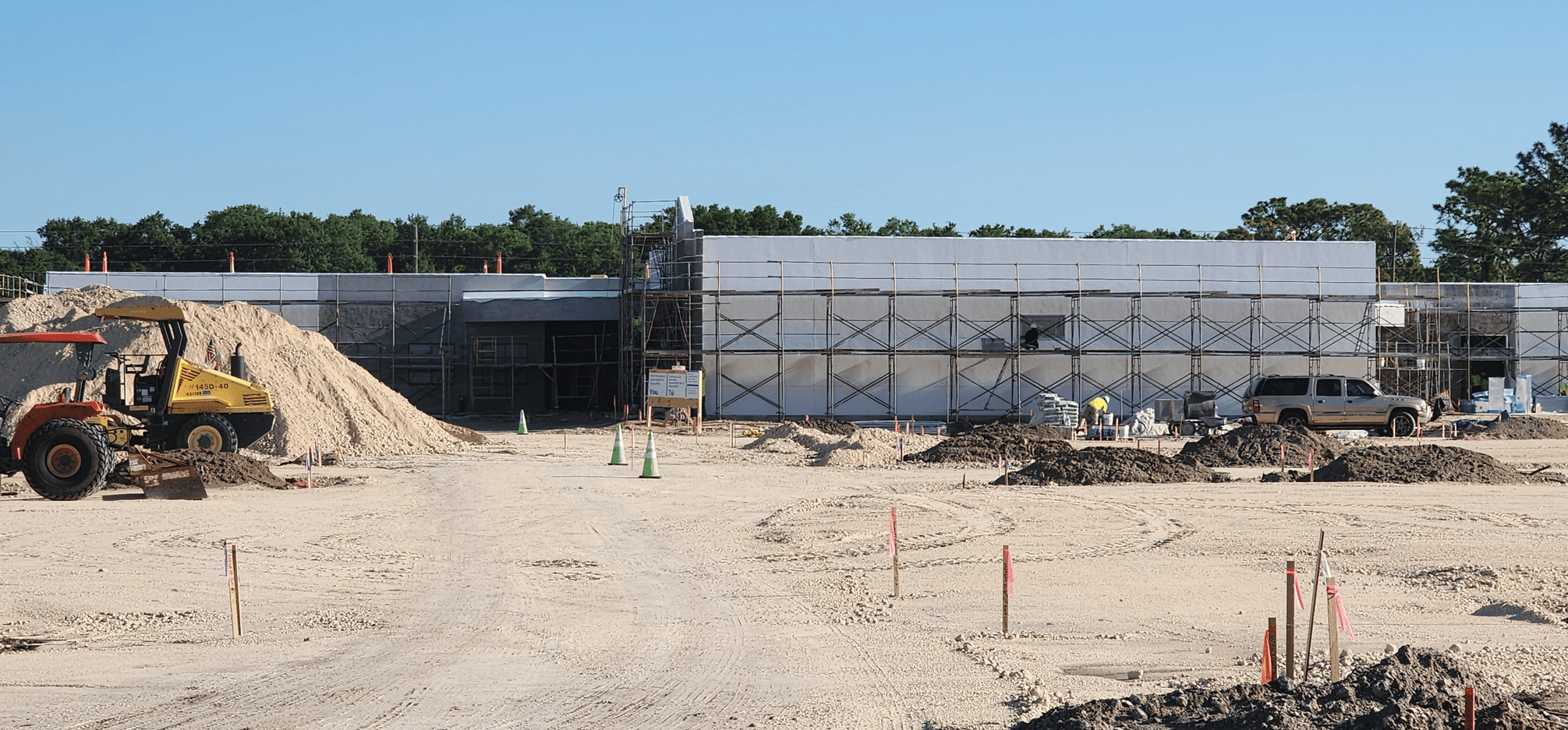 Construction of the Wilton Simpson Technical College is well underway, with completion slated for later this year. [Credit: Mark Stone/FMN]