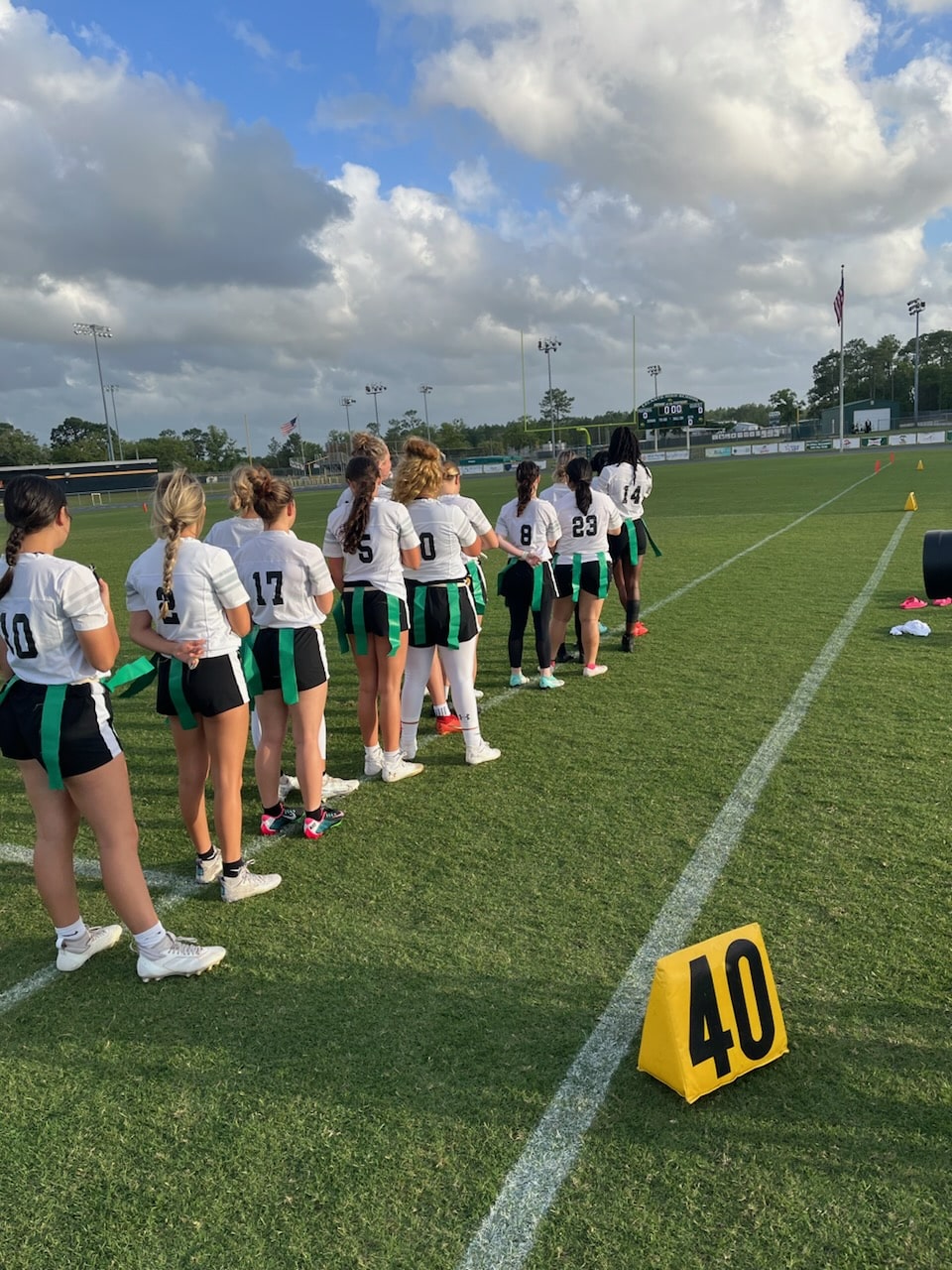 Weeki Wachee players before Thursday's district final at Lecanto. [Photo courtesy of Head Coach Billy Hughes]