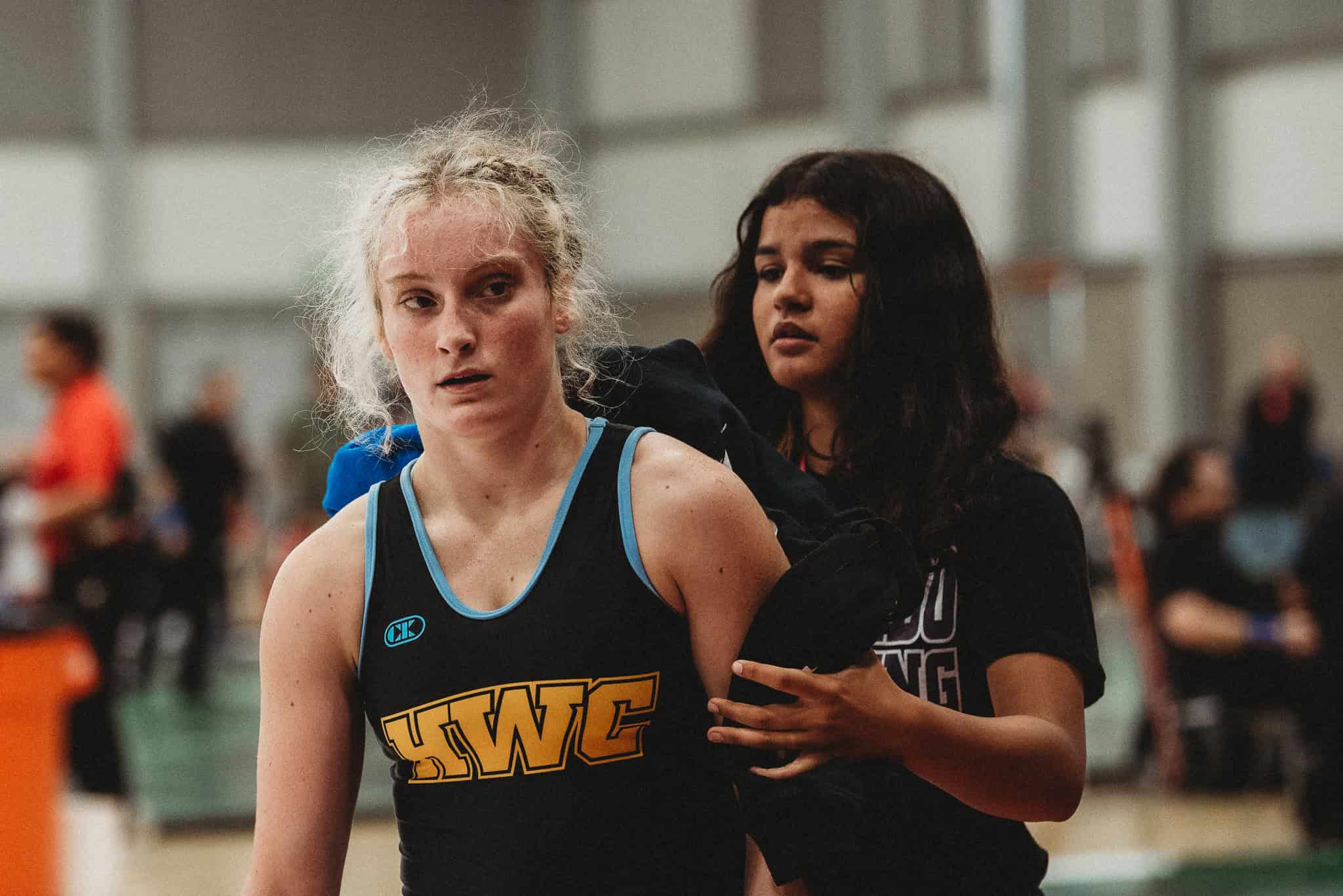 Left to right Sydney Bridentstine with Emma Bauknight at Women's Nationals in Spokane, WA. [Photo by Cynthia Leota]