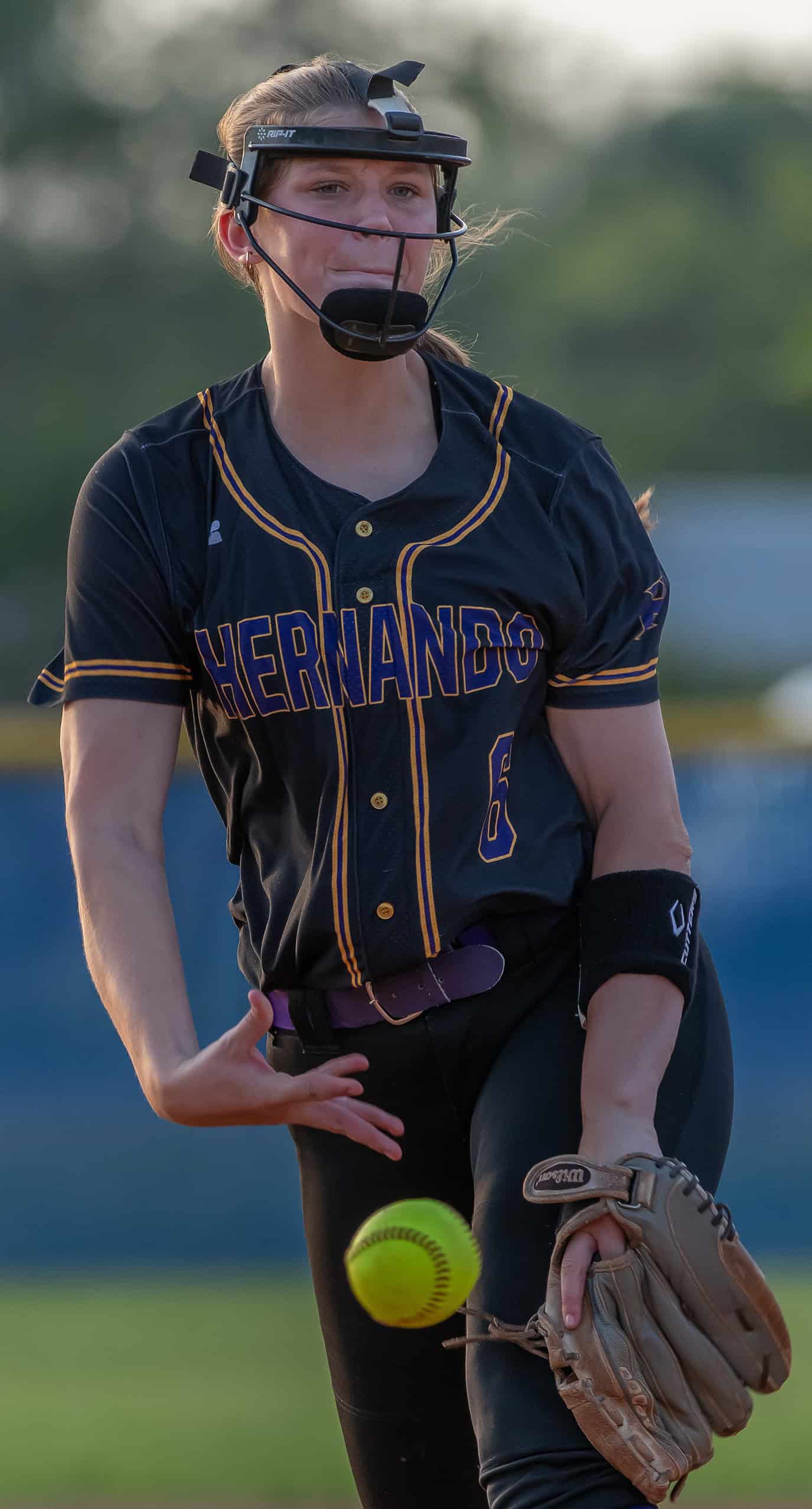 Hernando High’s ,6, Ava Braswell got the start against Springstead High Tuesday evening. [Photo by Joe DiCristofalo]