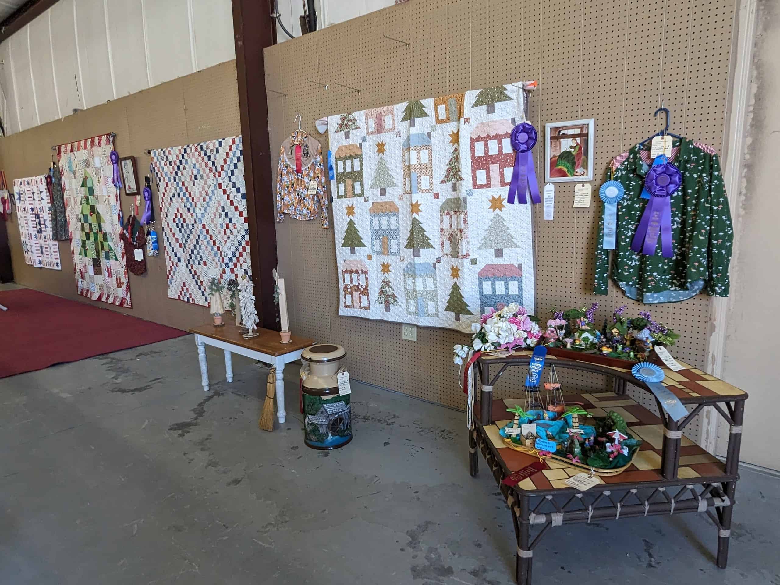 Quilts on display at the Hernando County fair
