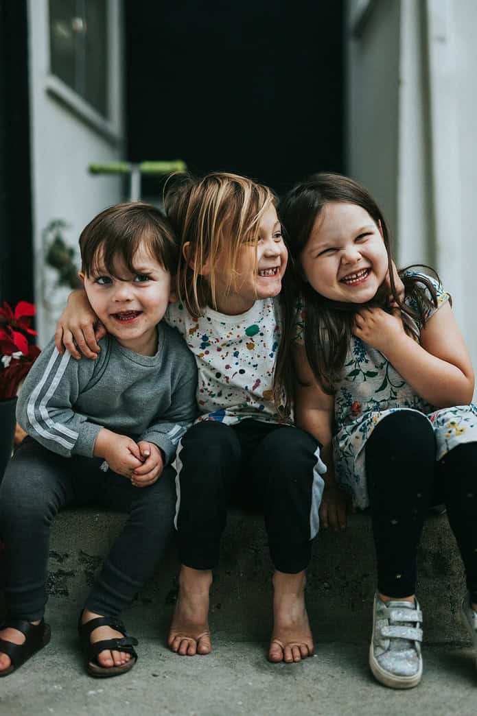 Group of kids laughing